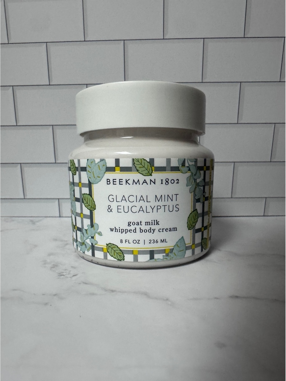Beekman 1802 Glacial Mint & Eucalyptus Goat Milk Whipped Body Cream 8 oz